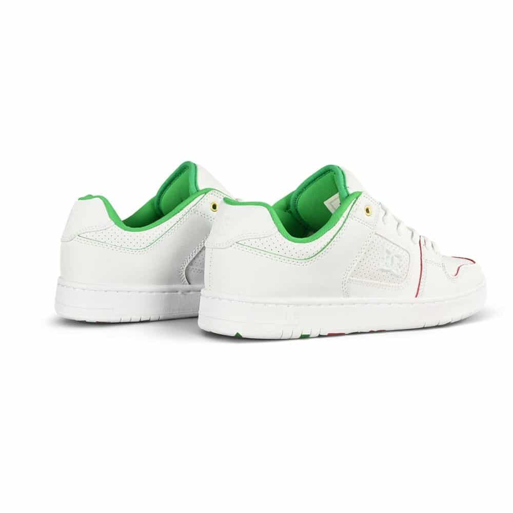 DC Manteca Alexis Skate Shoes - White/Red