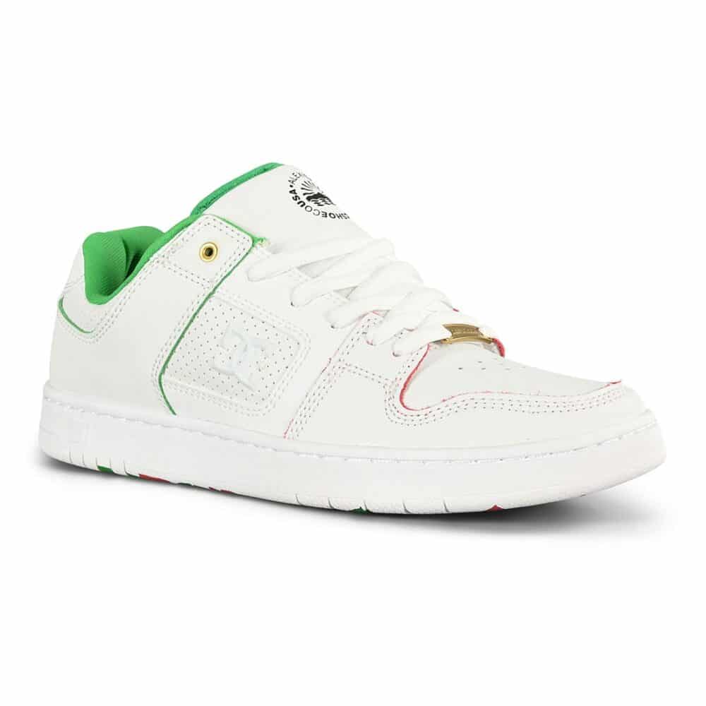 DC Manteca Alexis Skate Shoes - White/Red