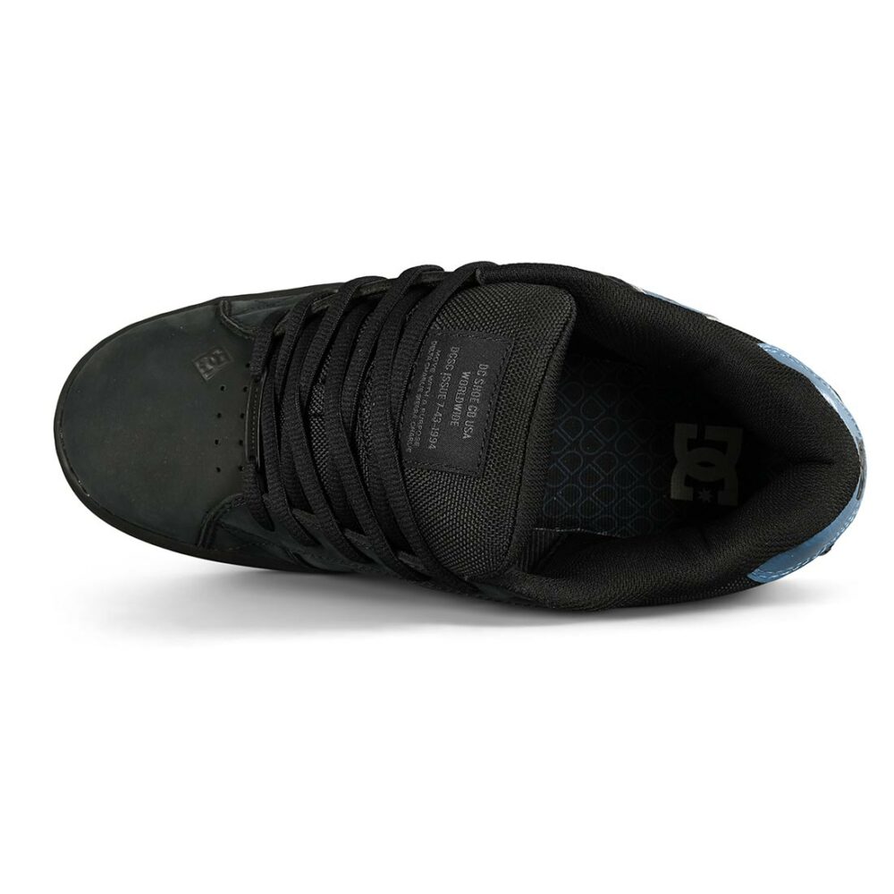 DC Net LE Skate Shoes - Black/Silver/Black