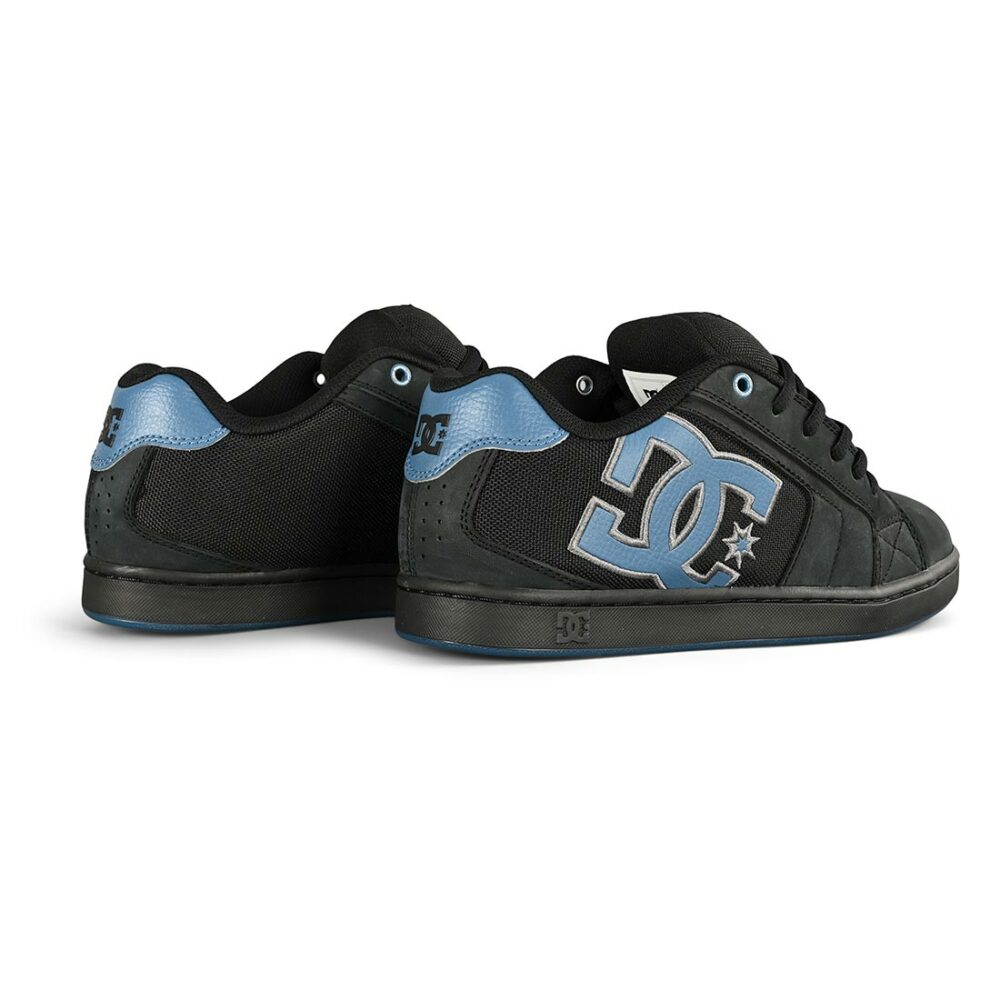 DC Net LE Skate Shoes - Black/Silver/Black