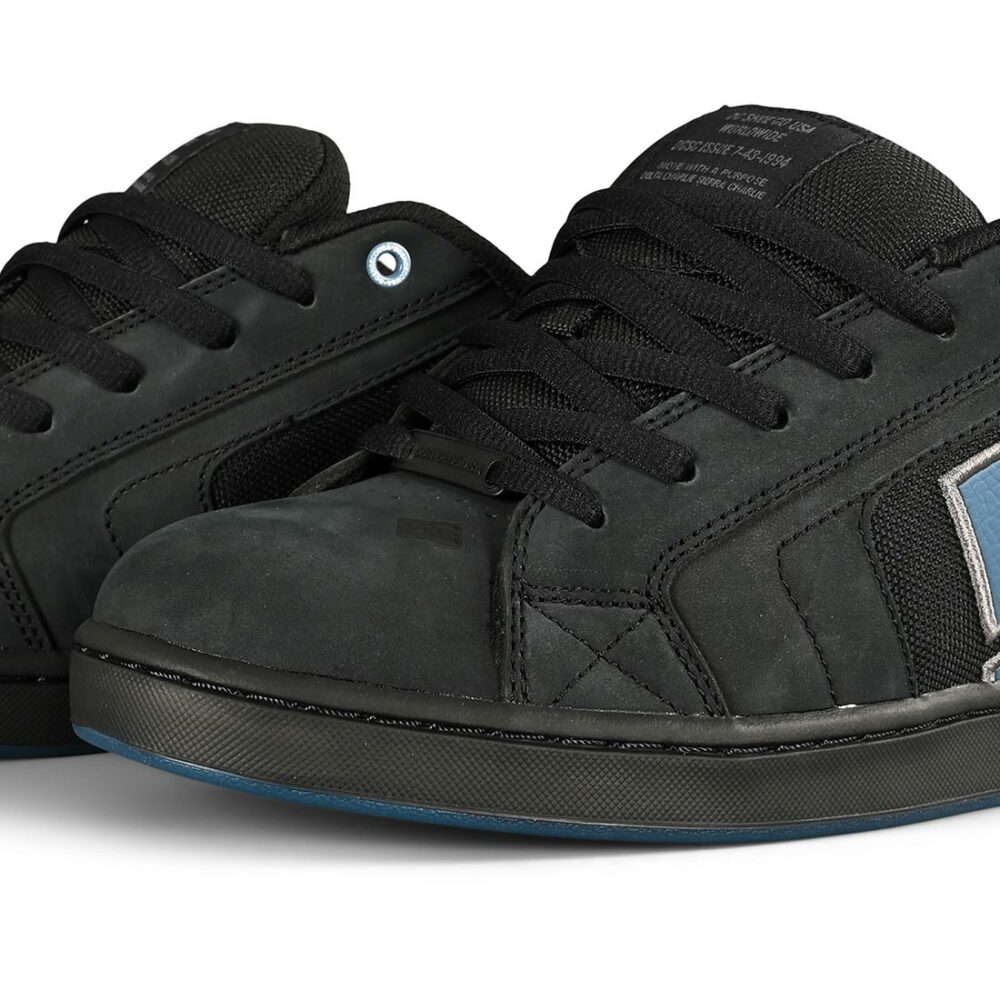 DC Net LE Skate Shoes - Black/Silver/Black