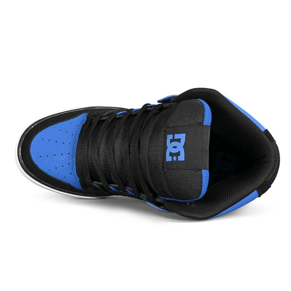 DC Pure High Top WC Skate Shoes - Black/Royal