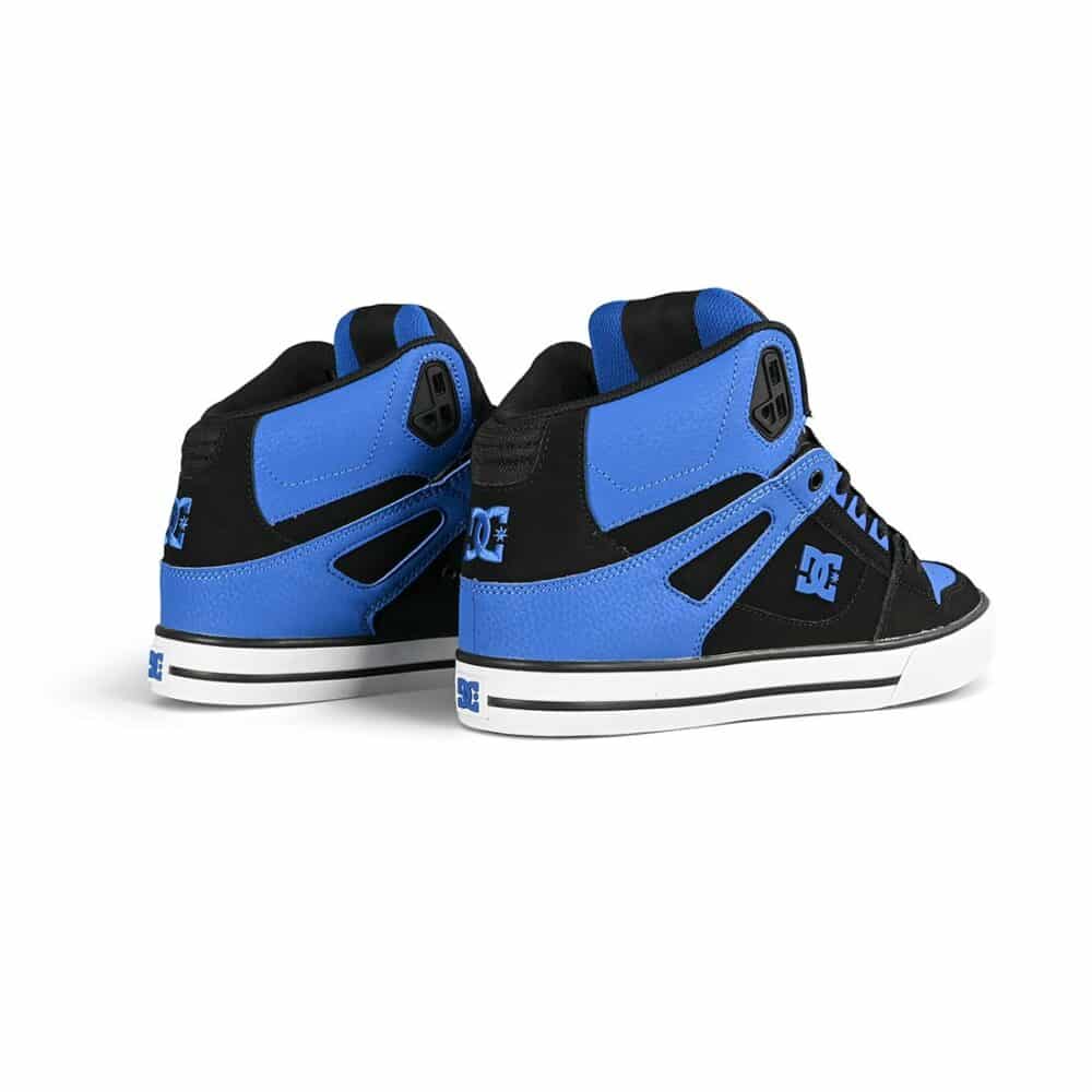 DC Pure High Top WC Skate Shoes - Black/Royal