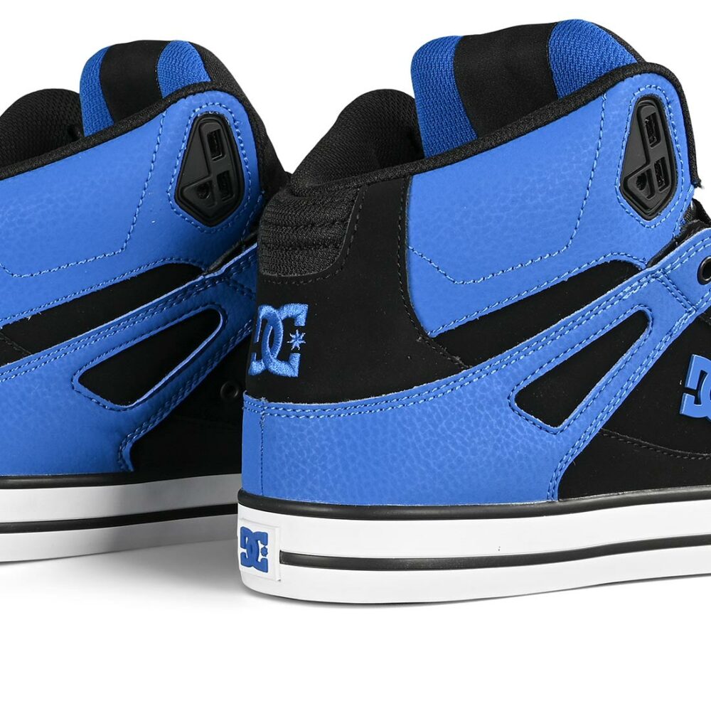 DC Pure High Top WC Skate Shoes - Black/Royal