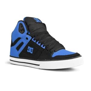 DC Pure High Top WC Skate Shoes - Black/Royal