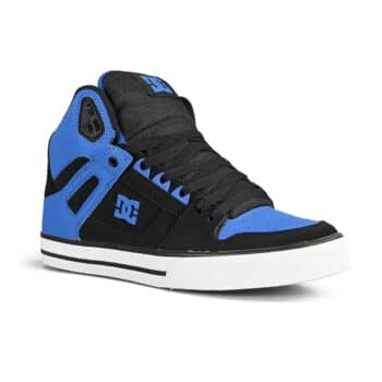 DC Pure High Top WC Skate Shoes - Black/Royal