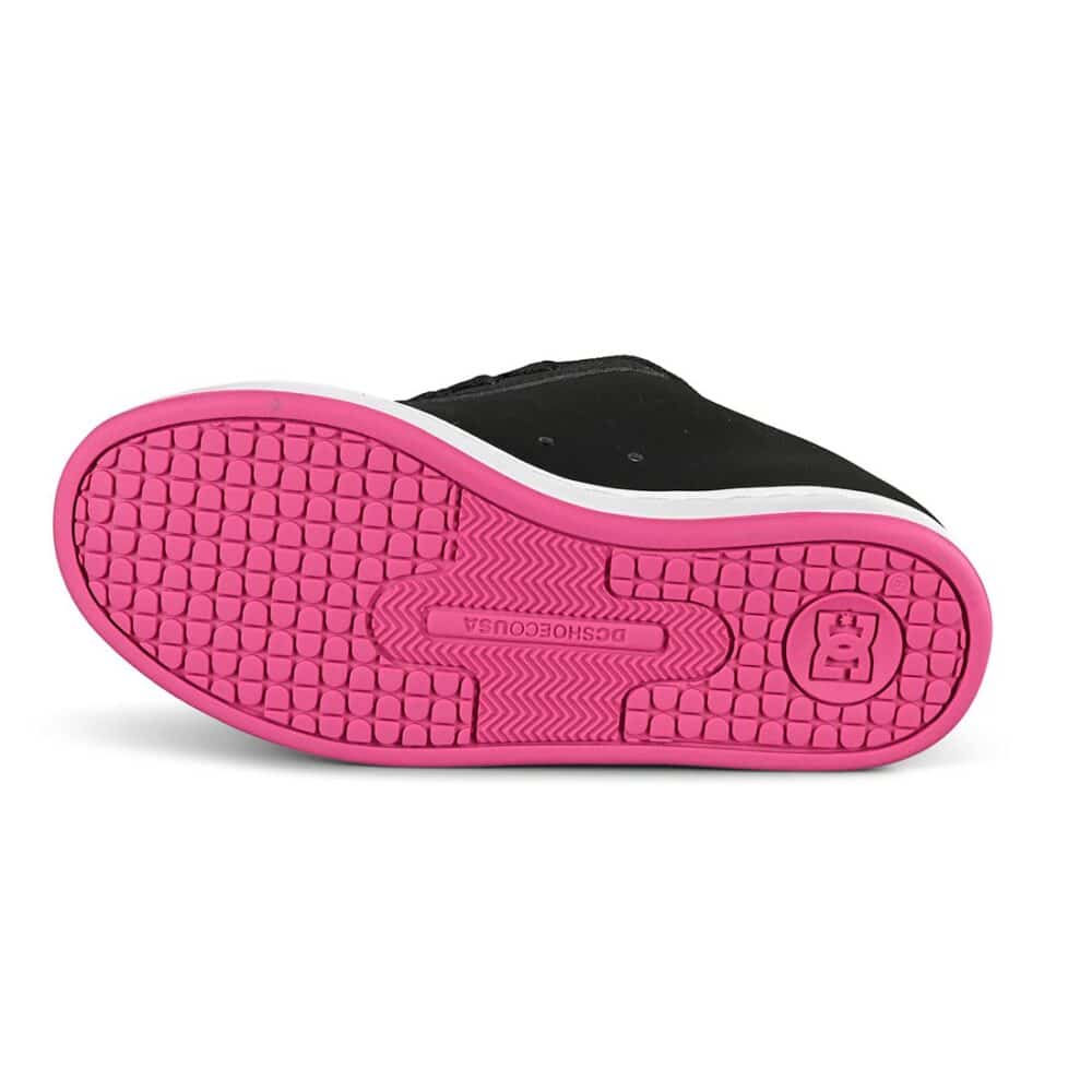 DC Women's Court Graffik Skate Shoes - Black/Crazy Pink/White