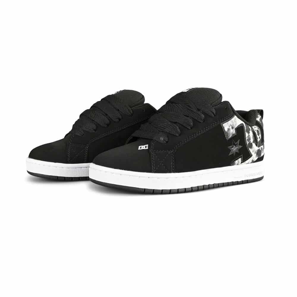 DC Court Graffik Skate Shoes - Black/Multi/White