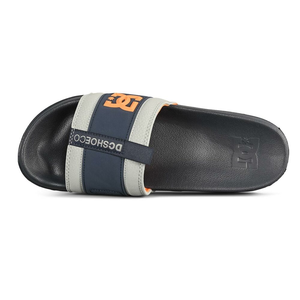 DC Lynx Slide Sandals - Navy/Grey