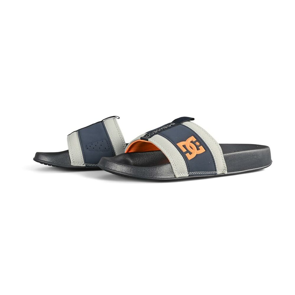 DC Lynx Slide Sandals - Navy/Grey