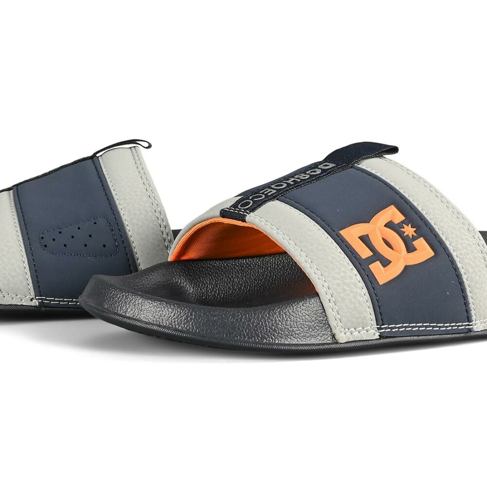 DC Lynx Slide Sandals - Navy/Grey