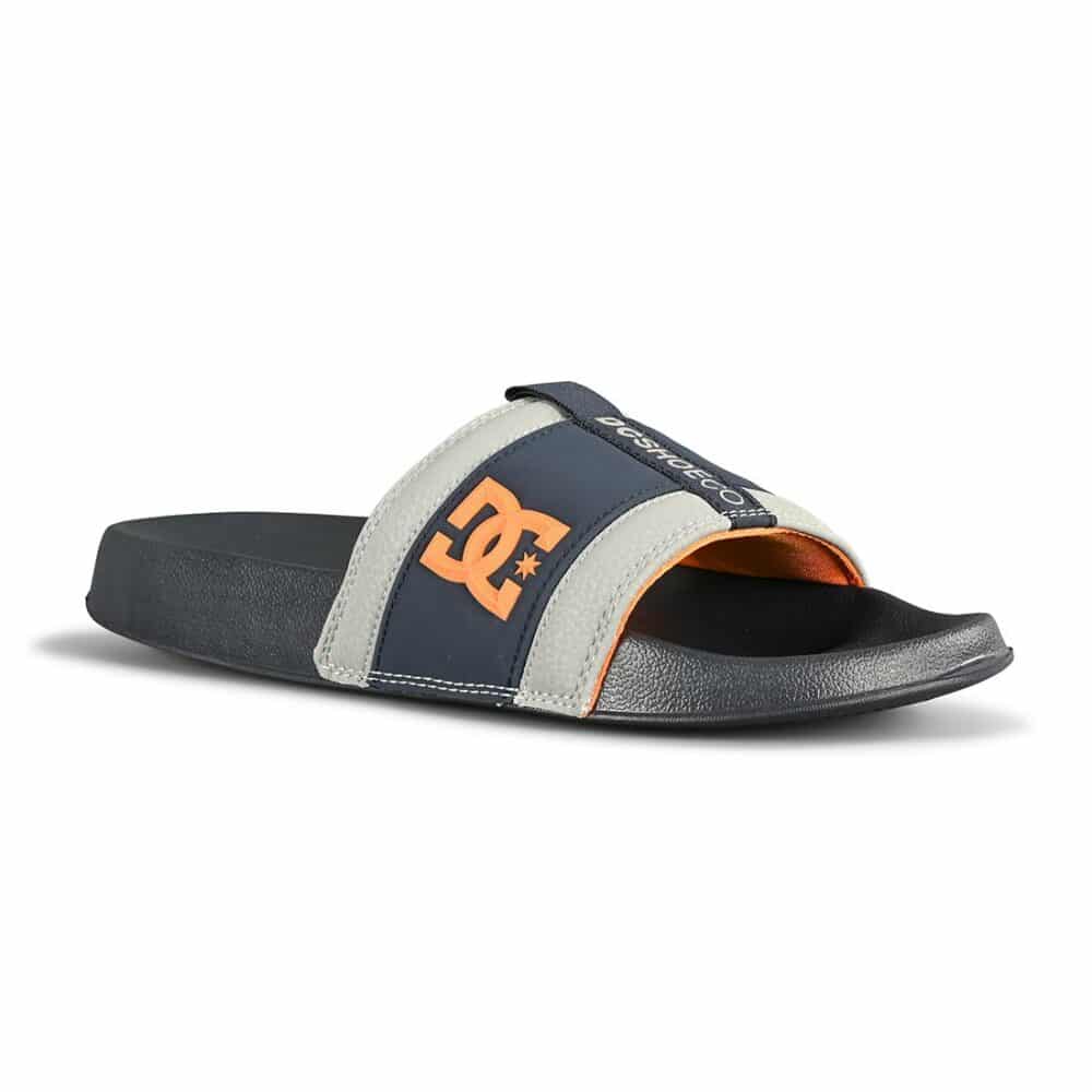 DC Lynx Slide Sandals - Navy/Grey