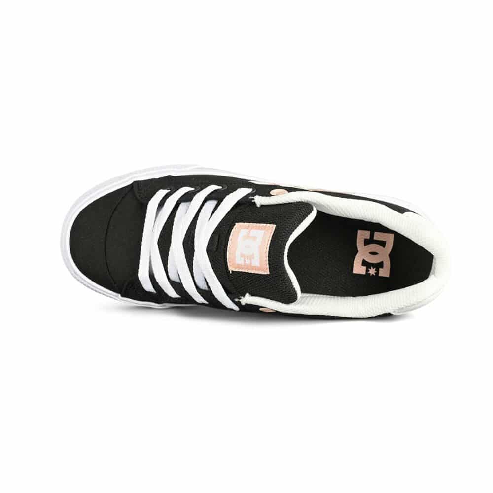 DC Women's Chelsea Skate Shoes - Black/White/Pink