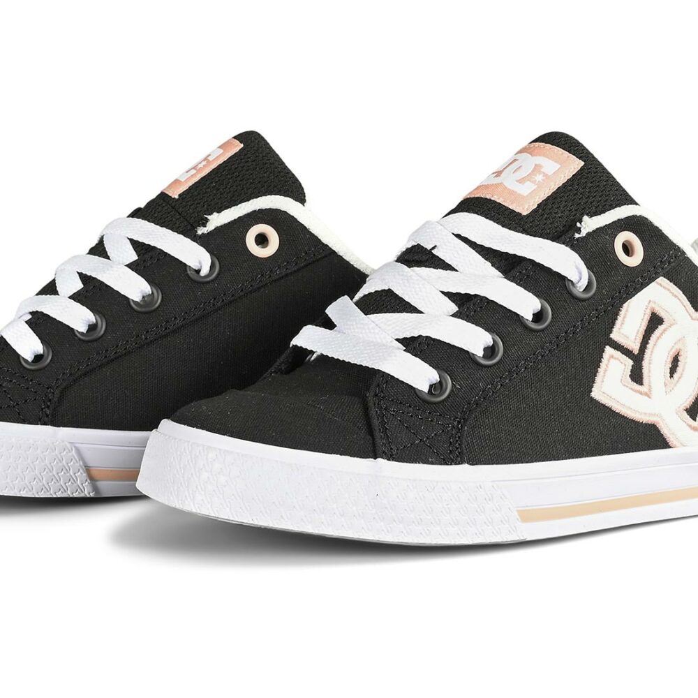 DC Women's Chelsea Skate Shoes - Black/White/Pink