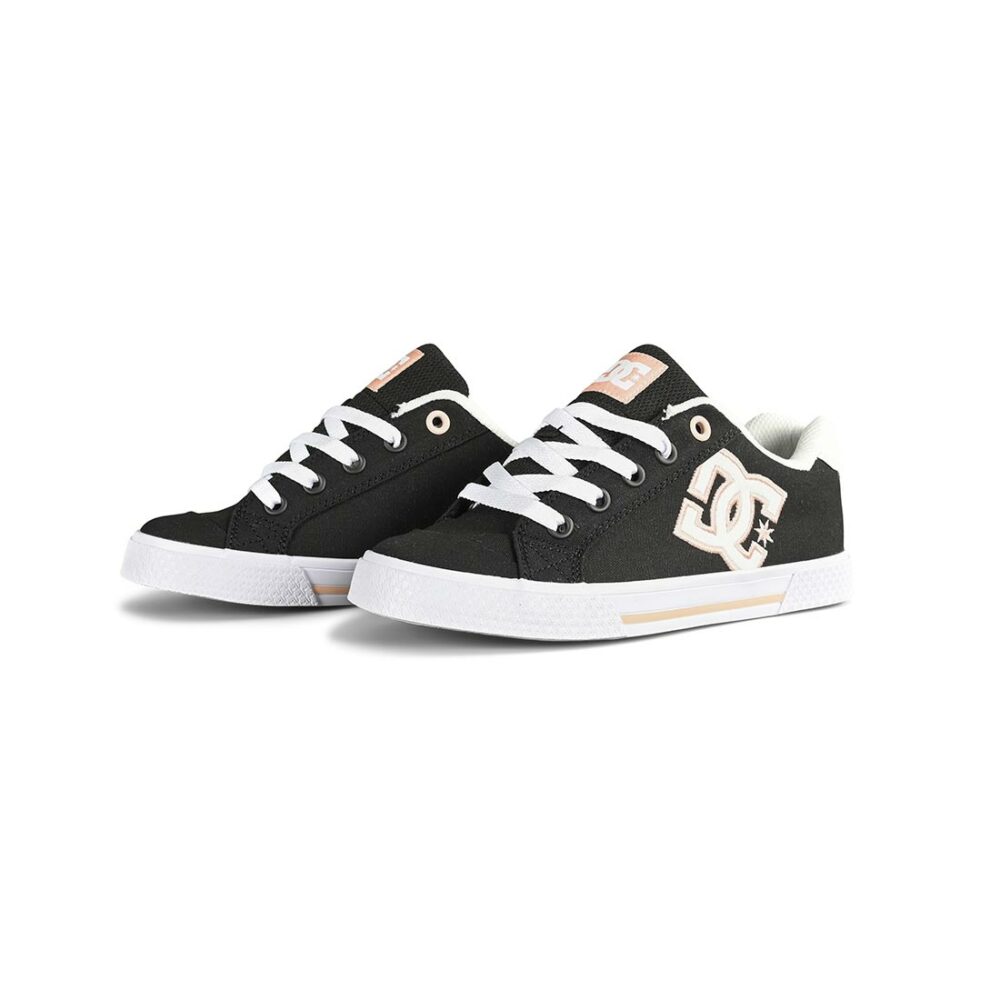 DC Women's Chelsea Skate Shoes - Black/White/Pink