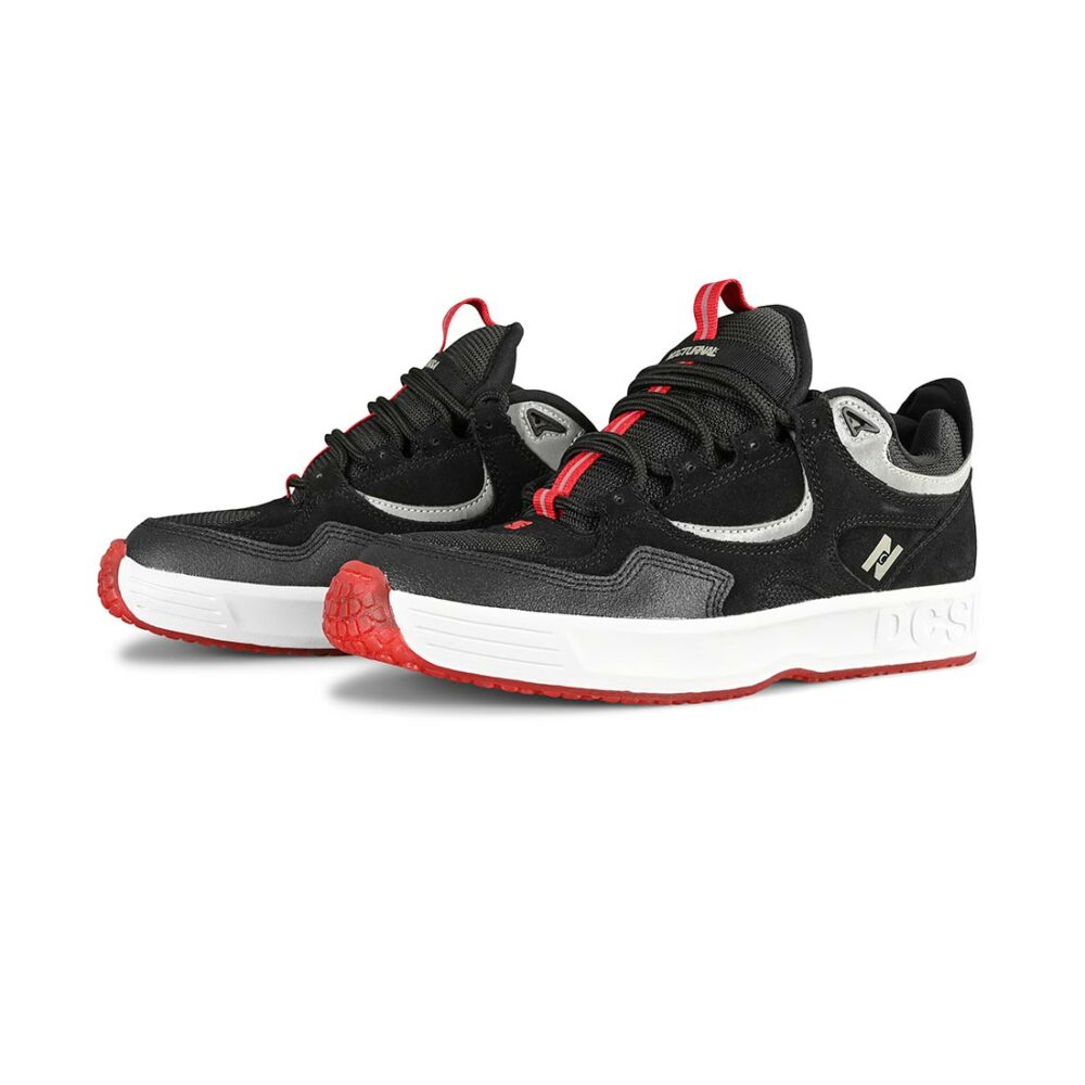 DC x Nocturnal Kalynx Skate Shoes - Black/White/Red