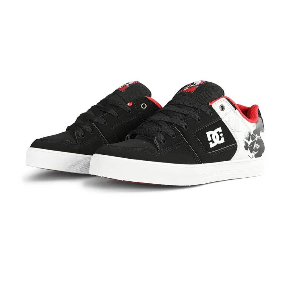 DC x Warhol Pure Skate Shoes - Black/White/Black