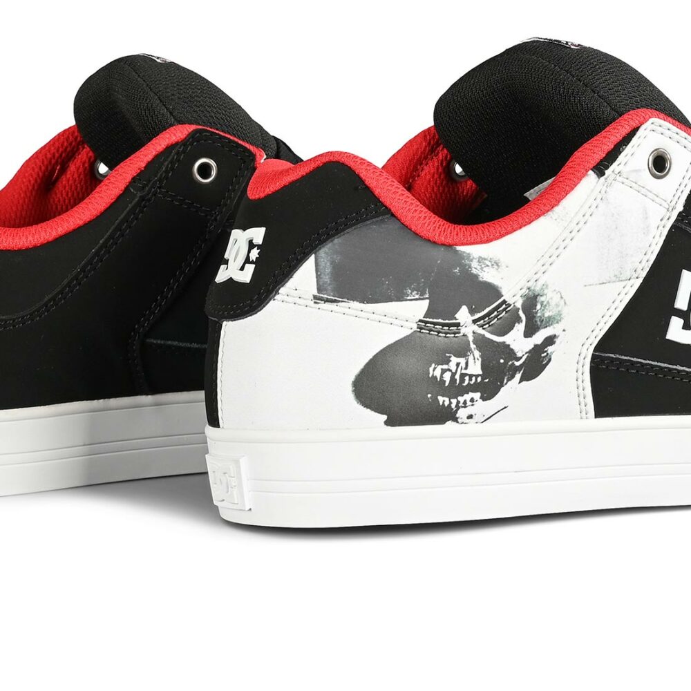 DC x Warhol Pure Skate Shoes - Black/White/Black