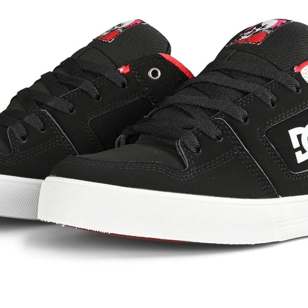 DC x Warhol Pure Skate Shoes - Black/White/Black