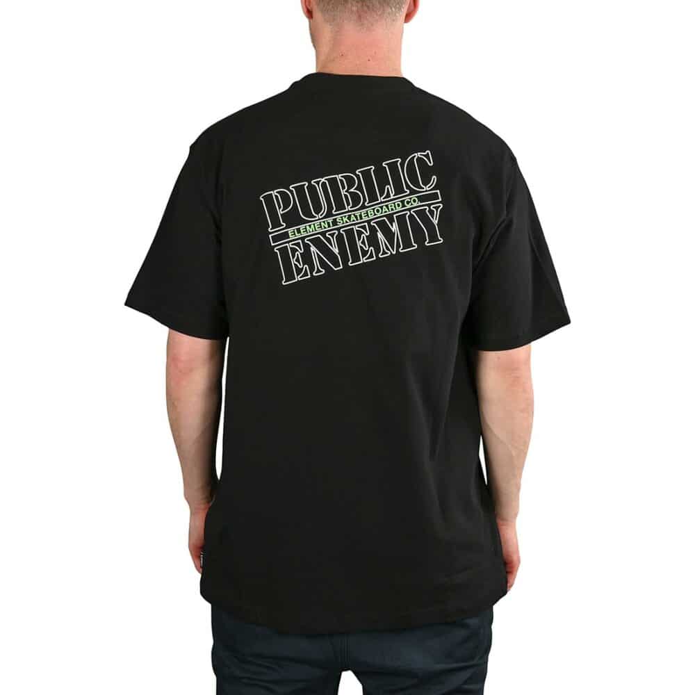 Element x Public Enemy Logo S/S T-Shirt - Flint Black