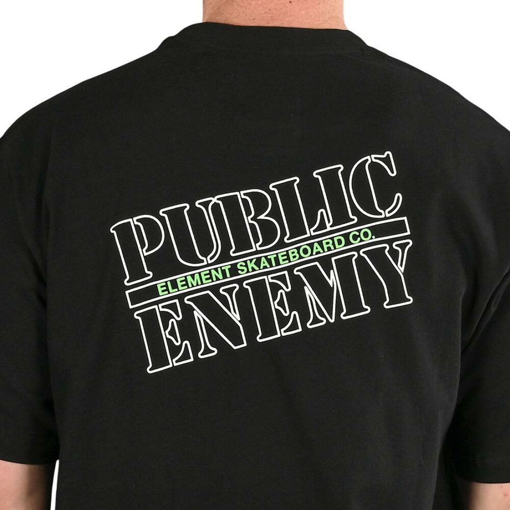 Element x Public Enemy Logo S/S T-Shirt - Flint Black