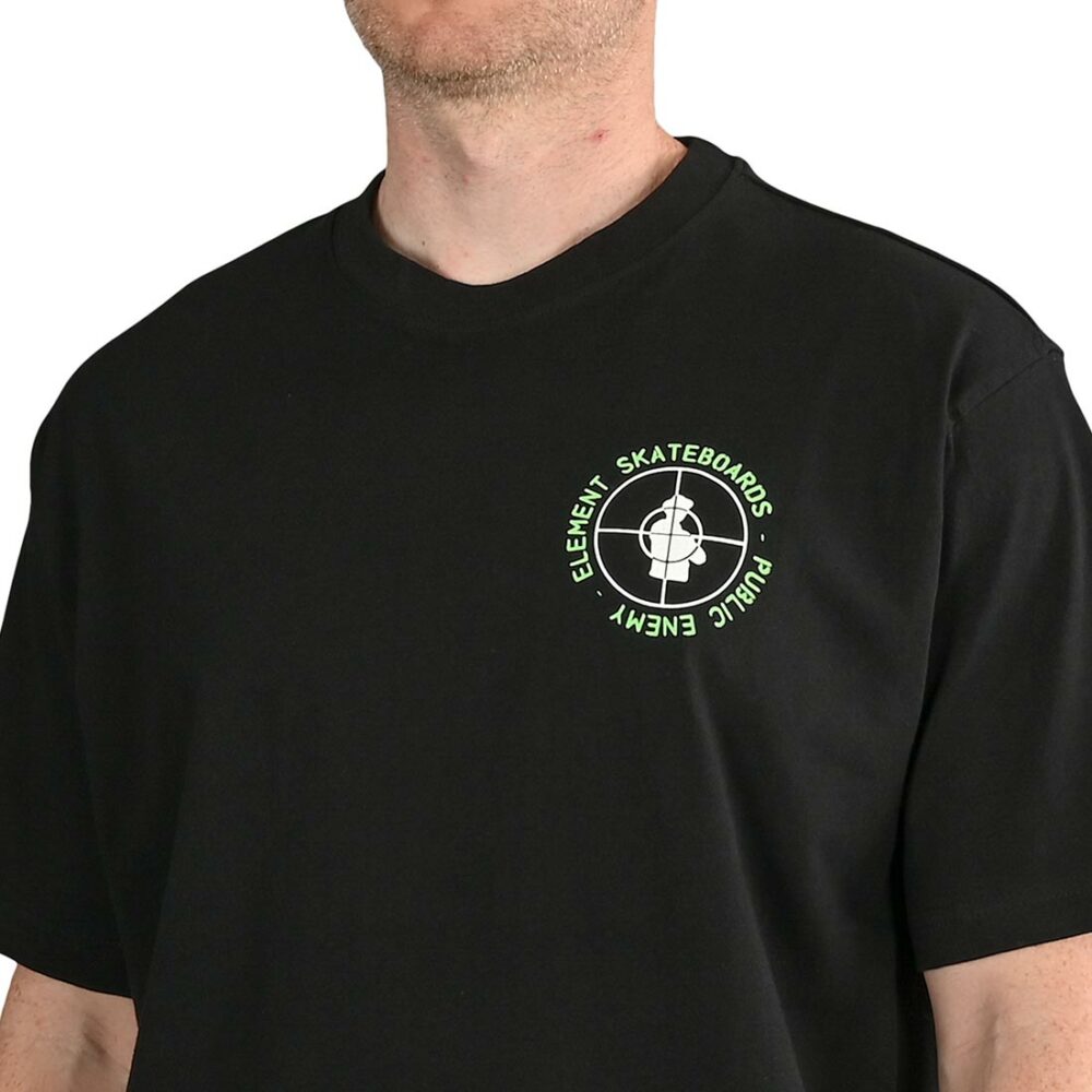 Element x Public Enemy Logo S/S T-Shirt - Flint Black