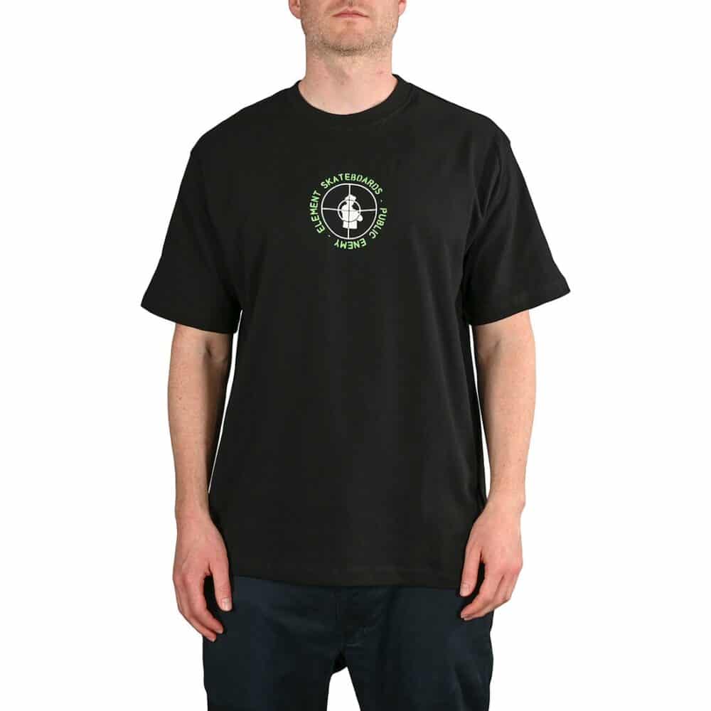 Element x Public Enemy Target S/S T-Shirt - Flint Black