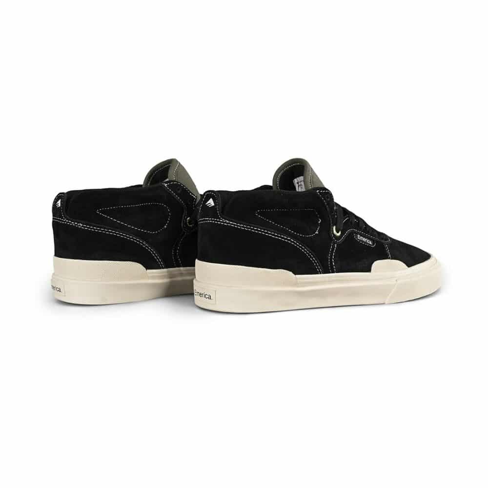 Emerica Pillar Mid-Top Skate Shoes - Black/Olive