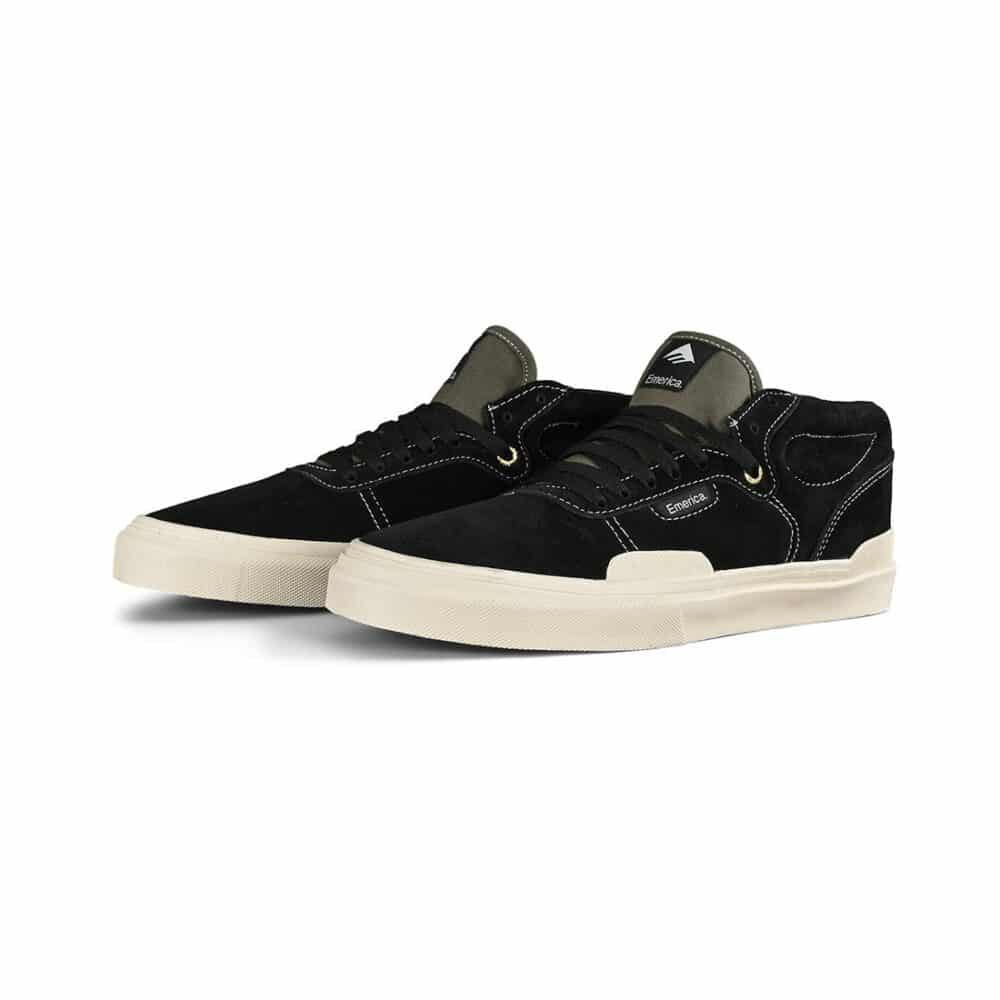 Emerica Pillar Mid-Top Skate Shoes - Black/Olive