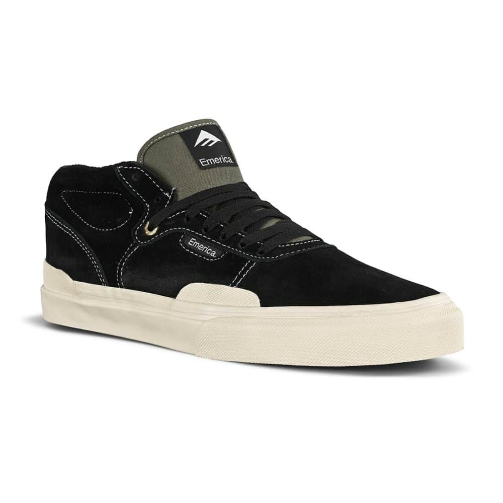 Emerica Pillar Mid-Top Skate Shoes - Black/Olive