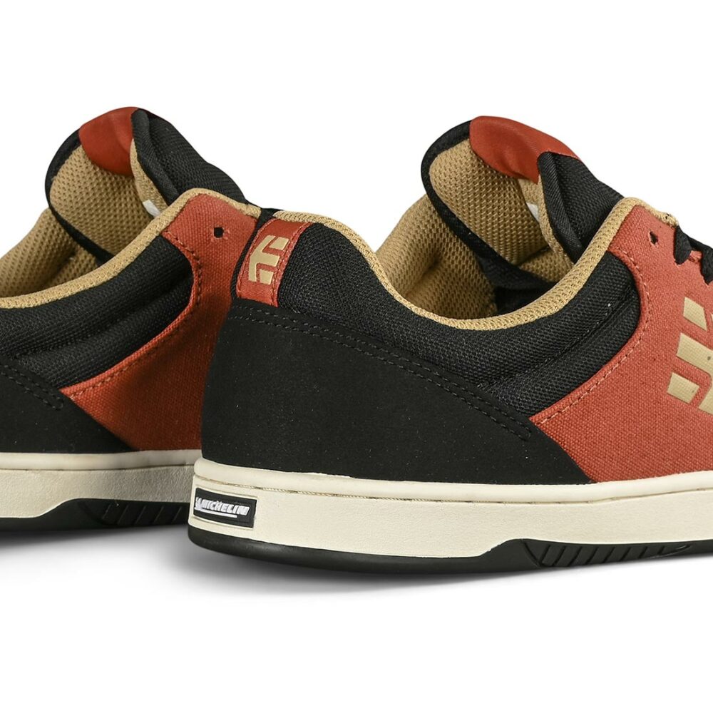 Etnies Marana Skate Shoes - Black/Tan/Orange