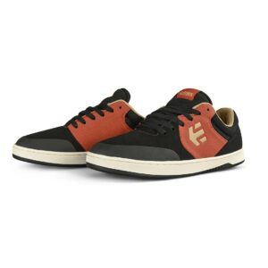 Etnies Marana Skate Shoes - Black/Tan/Orange