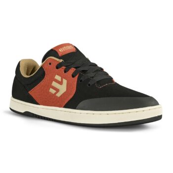 Etnies Marana Skate Shoes - Black/Tan/Orange