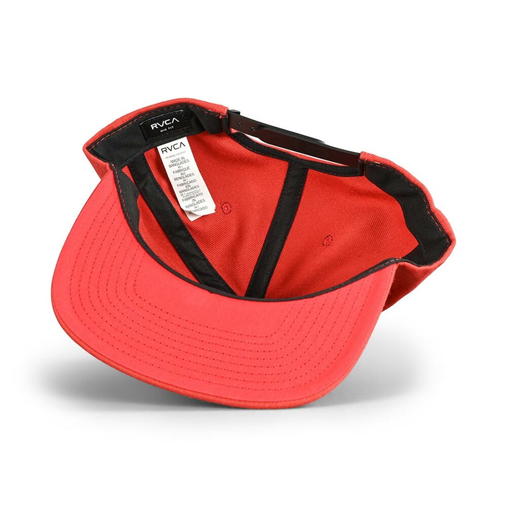 RVCA VA Patch Snapback Cap - Brick Red