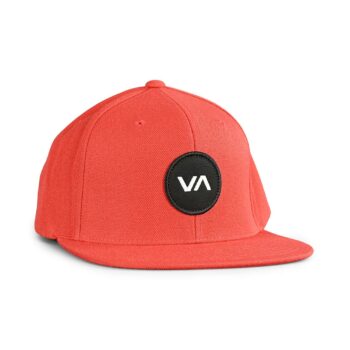 RVCA VA Patch Snapback Cap - Brick Red