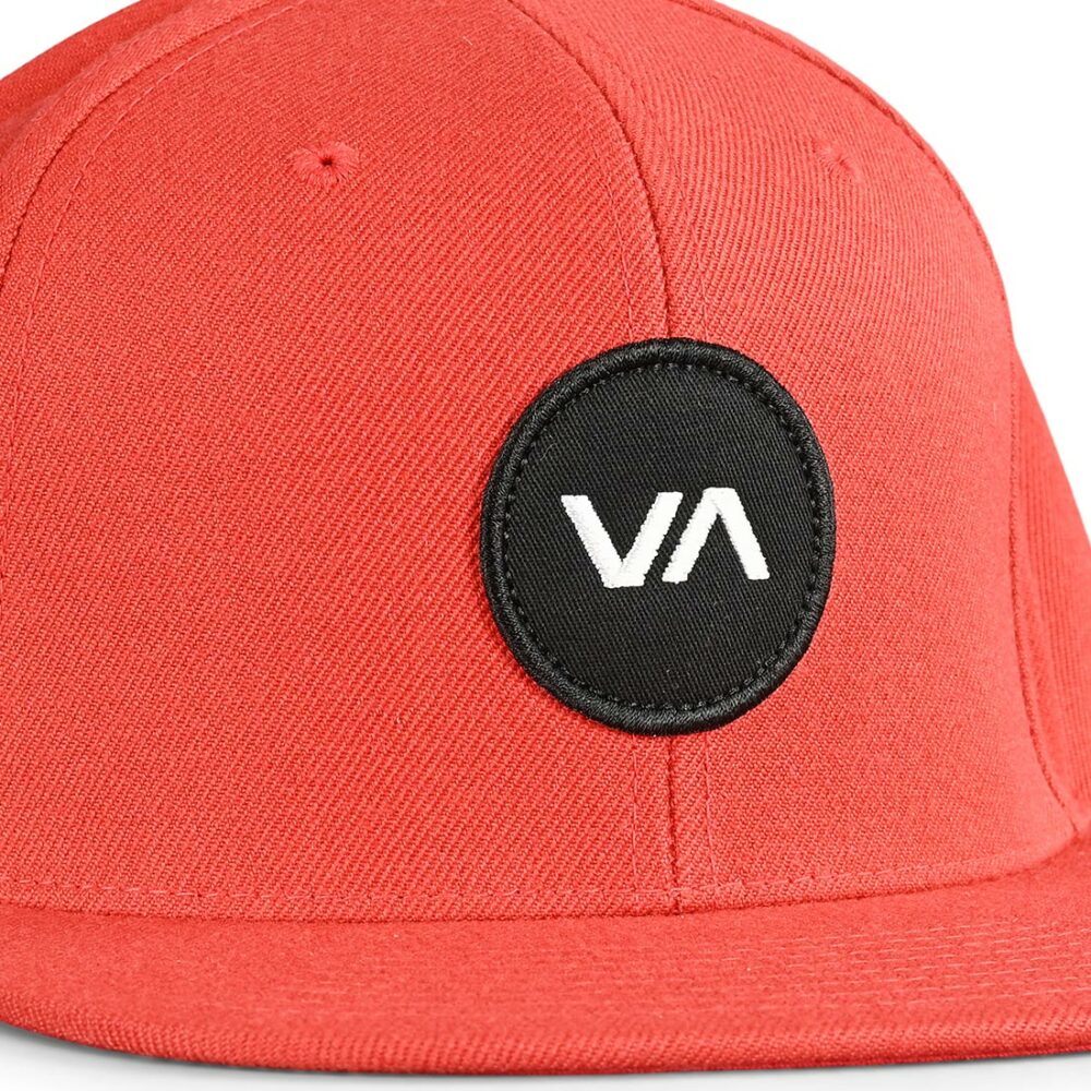 RVCA VA Patch Snapback Cap - Brick Red