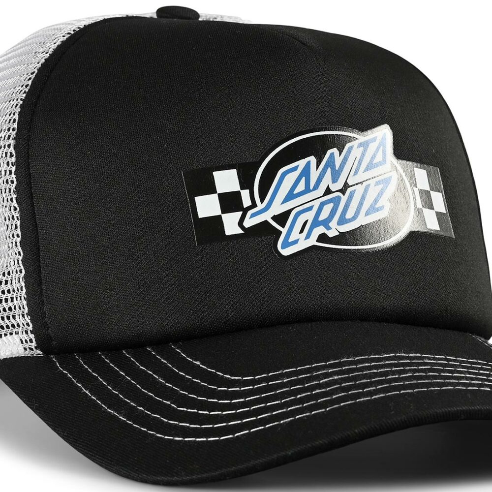 Santa Cruz Contest Oval Mesh Back Cap - Black/White