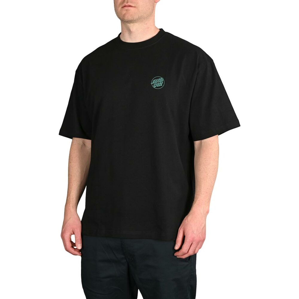 Santa Cruz Screaming Delta Moon S/S T-Shirt - Black