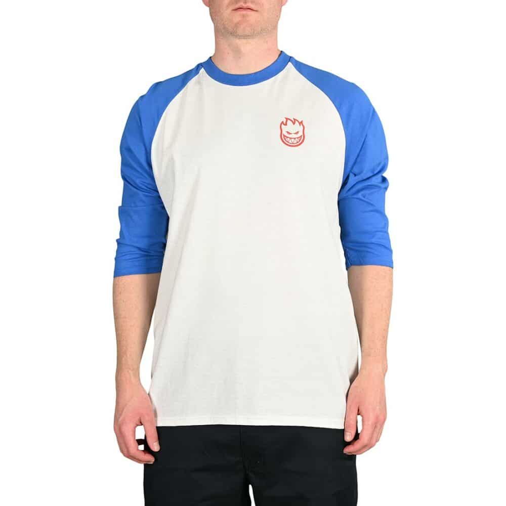 Spitfire Bighead Double 3/4 Sleeve T-Shirt - White/Royal/Red