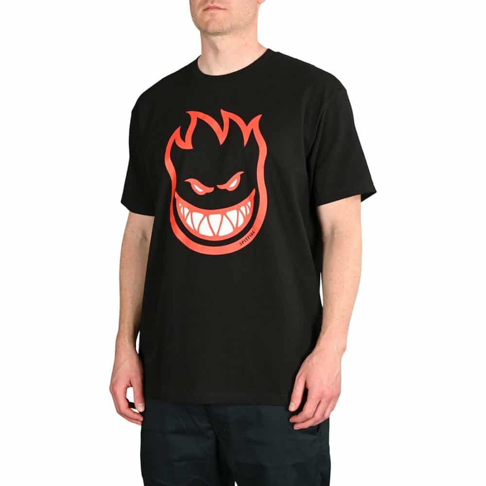 Spitfire Bighead Fill S/S T-Shirt - Black/Red/White