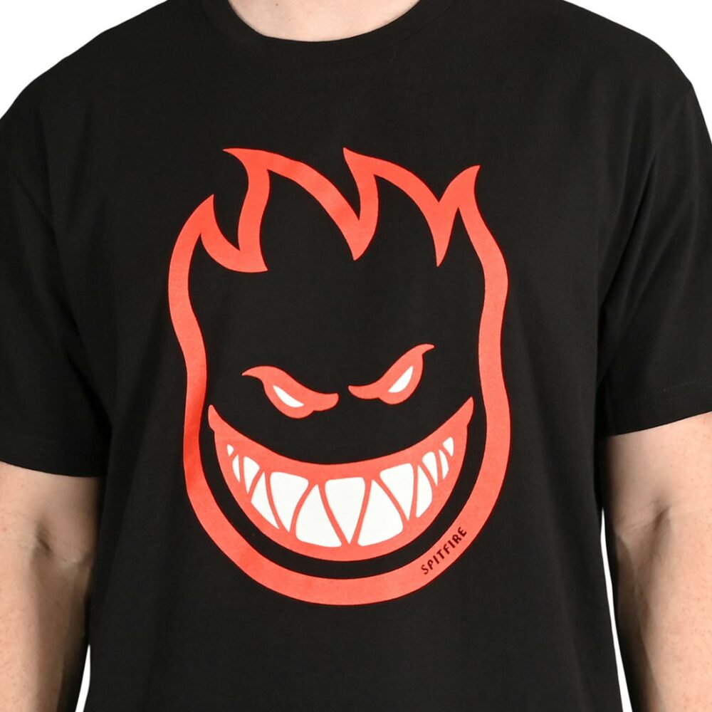 Spitfire Bighead Fill S/S T-Shirt - Black/Red/White