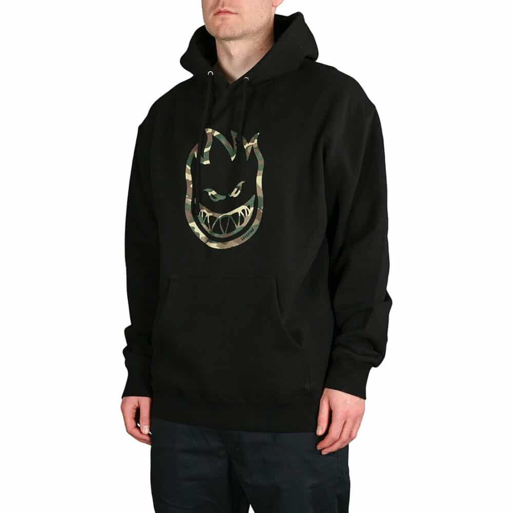 Spitfire Bighead Outline Fill Hoodie - Black/Forrest