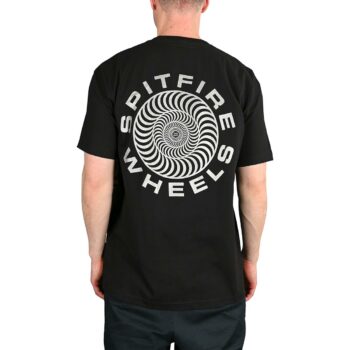 Spitfire Classic 87' Swirl S/S T-Shirt - Black/Silver Fleck