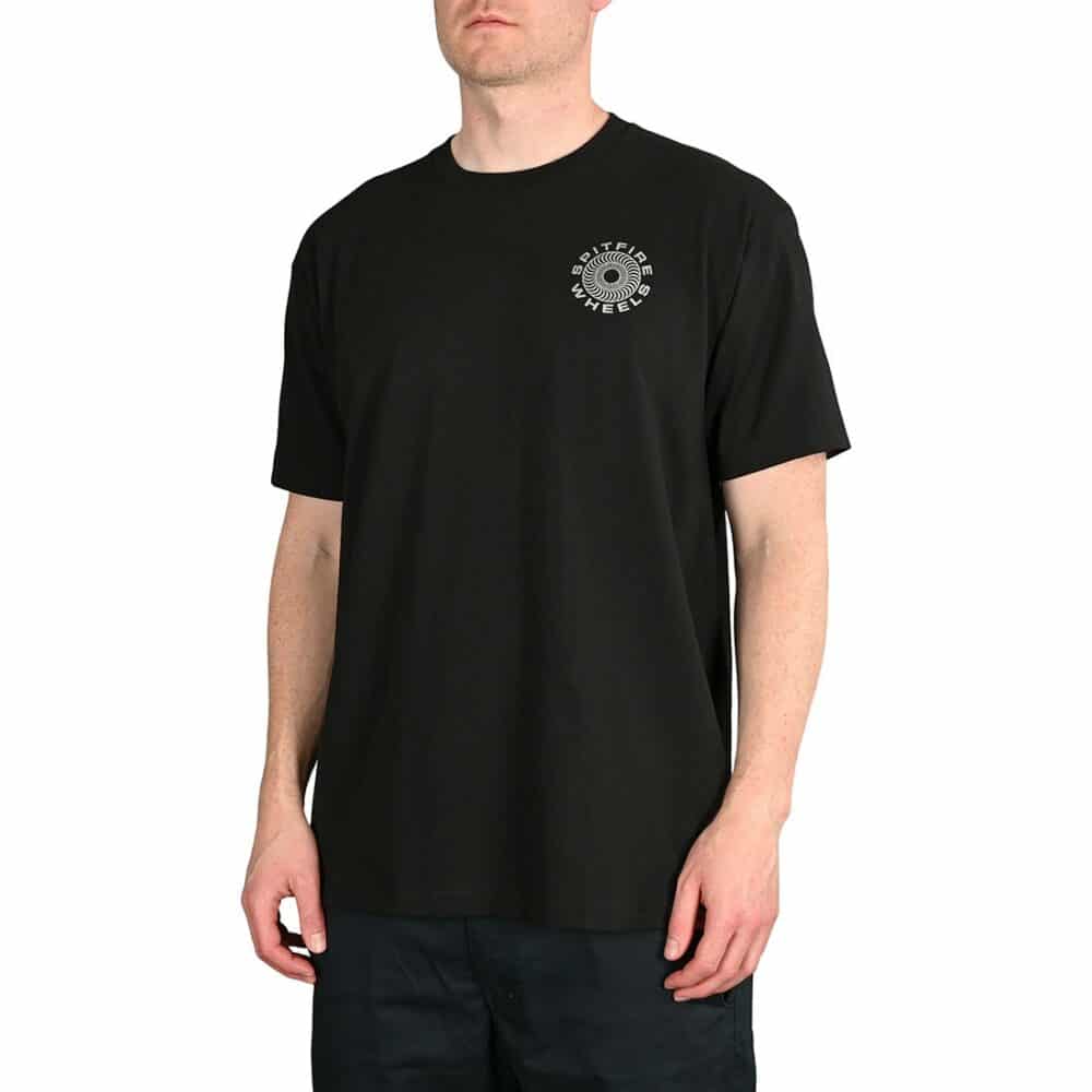 Spitfire Classic 87' Swirl S/S T-Shirt - Black/Silver Fleck