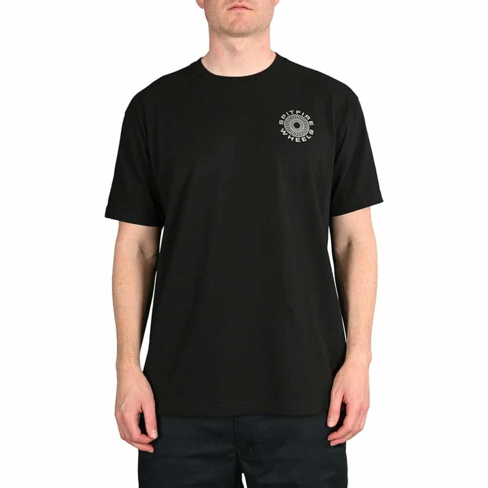 Spitfire Classic 87' Swirl S/S T-Shirt - Black/Silver Fleck