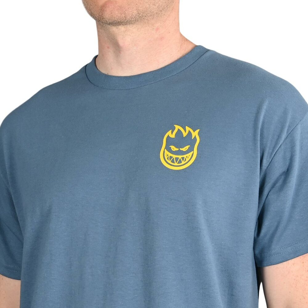 Spitfire Lil Bighead S/S T-Shirt - Indigo Blue/Yellow