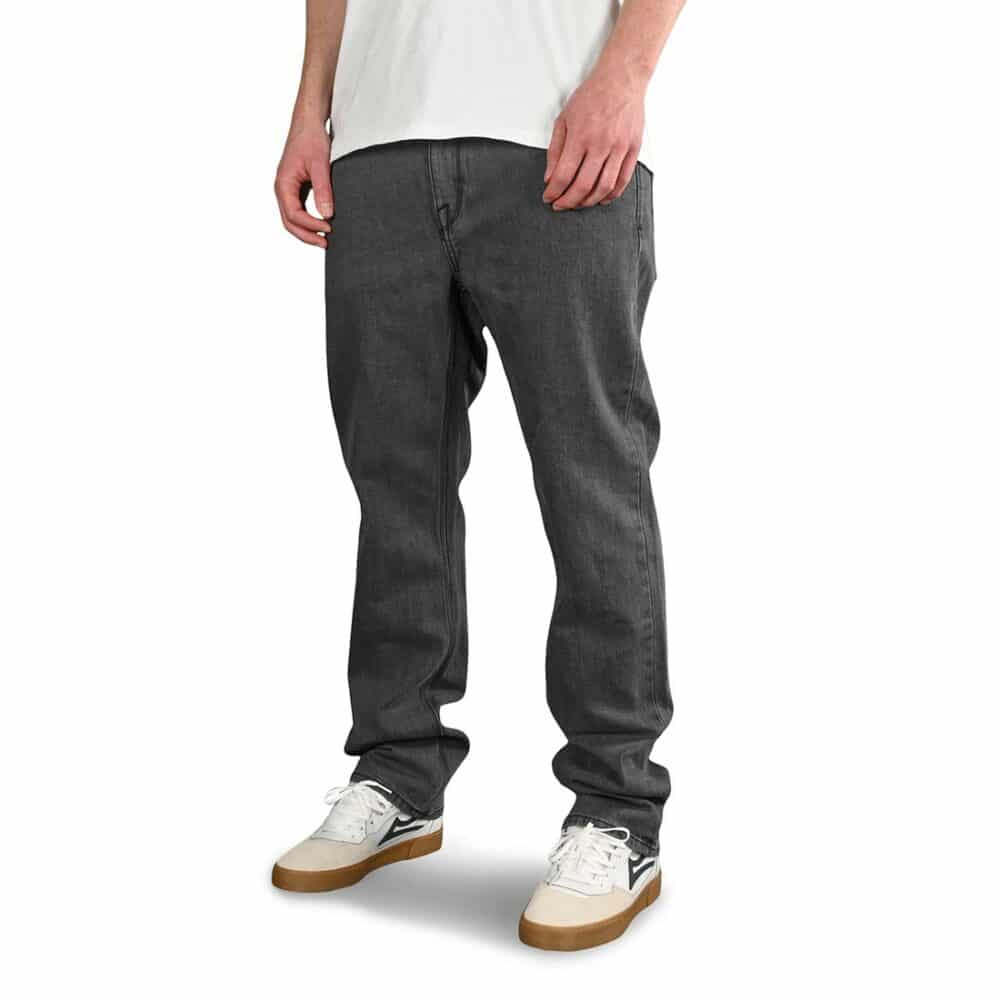 Volcom Solver Straight Fit Jeans - Easy Enzyme Grey