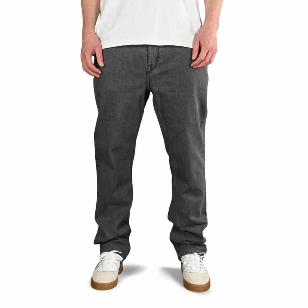 Volcom Solver Straight Fit Jeans - Easy Enzyme Grey