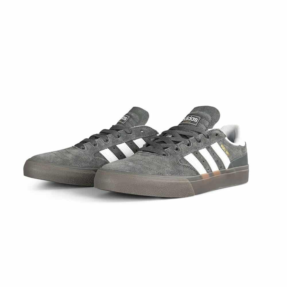 Adidas Busenitz Vulc II Skate Shoes - Grey/Cloud White/Blue Bird