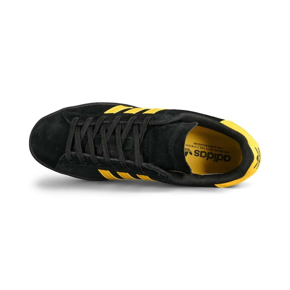 Adidas Campus ADV Skate Shoes - Core Black/Bold Gold/Core Black